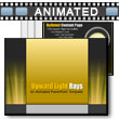 Upward Light Rays - PowerPoint Template