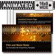 Film And Movie Reels PowerPoint template