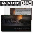 Mystic Winter Landscape PowerPoint template