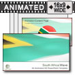 South Africa Flag PowerPoint template