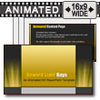 Upward Light Rays - PowerPoint Template
