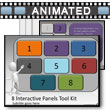 Eight Interactive Panels Tool Kit - PowerPoint Template