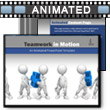 Teamwork In Motion PowerPoint template