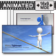Risky Tightrope - PowerPoint Template