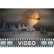Winter Landscape With Santa Video Background