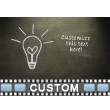 Draw Lightbulb Text Video Background