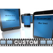 Wireless Devices Blue Text - Video Background