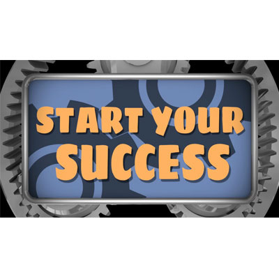 Start Button Gears Custom Video Background