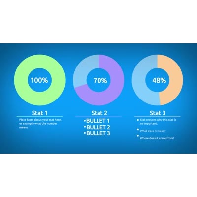 3 Point Circle Infographic Video Background