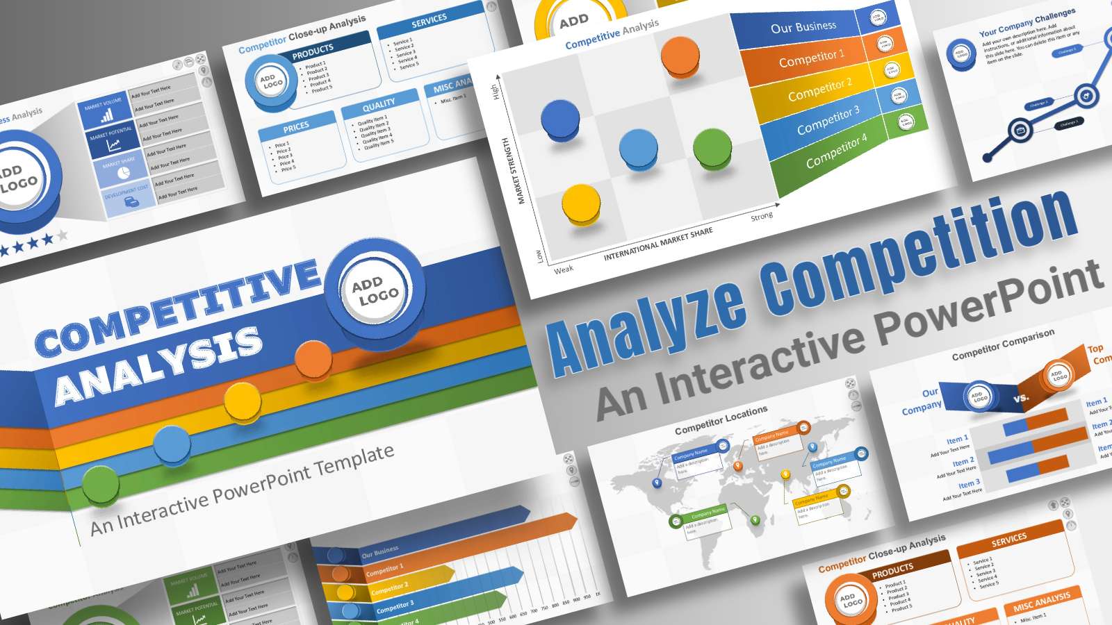 Free Competitor Analysis 2 PowerPoint Template