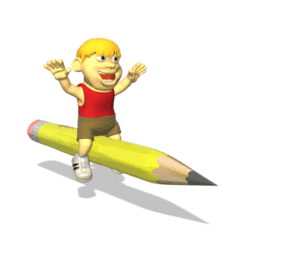 how to type on pencil animation