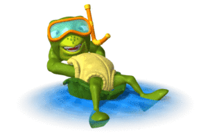Animated gif sample: Turtle Floating Water Relaxing