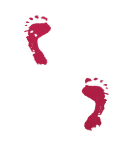 Red Footsteps Walking | 3D Animated Clipart for PowerPoint ...