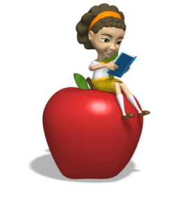 Animated gif sample: Jenny Holding Book Sit Apple