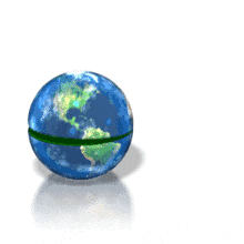 The earth opens to reveal a tree in this animated clipart.