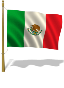 mexician flag flying