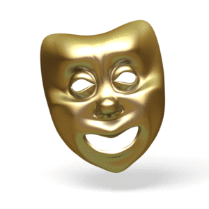 Animated gif sample: Comedy and Tragedy Mask