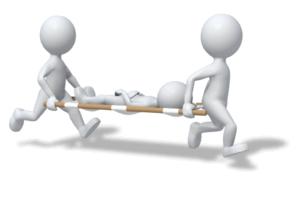 Animated gif sample: Doctors carrying patient on stretcher