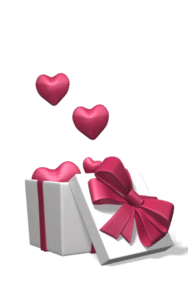 Animated gif sample: Valentines Day Hearts Fly Out Of Box
