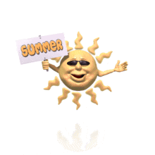 Happy Cartoon Sun | 3D Animated Clipart for PowerPoint 