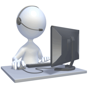 Animated gif sample: 3D Figure Customer Service