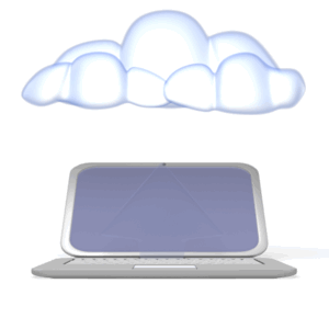 Animated gif sample: Cloud Computer Upload