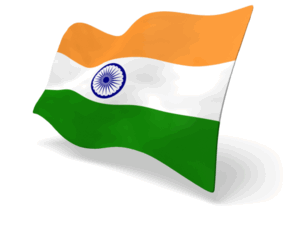 India Flag Perspective Anim