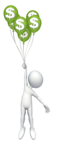 Animated gif sample: Money Balloon Ride