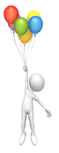 Animated gif sample: Colored Balloons