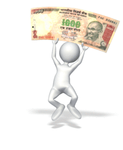 Animated gif sample: Happy Money Rupee
