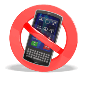 Animated gif sample: No Cell Phones