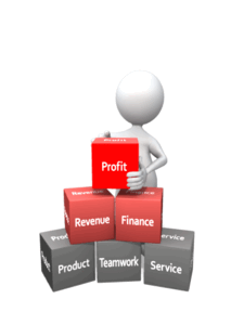 Animated gif sample: Stick Figure Profit Building Blocks