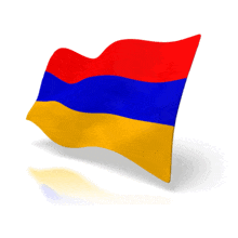 An animated flag of Armenia.