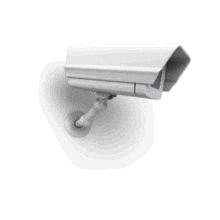 An image of a surveillance security camera scanning back and forth.