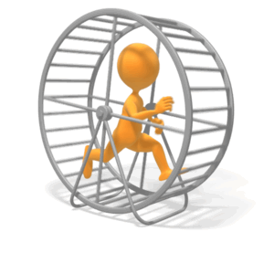 Animated gif sample: Figure Running Gerbil Wheel