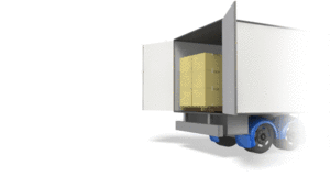 Animated gif sample: Forklift Loading Truck Trailer
