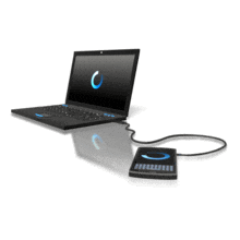 One digital device shares / transfers media to another digital media device.