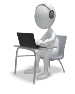 Animated gif sample: Stick Figure Learning Online