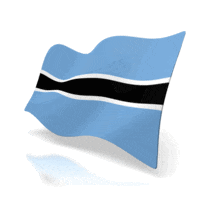 An animated flag for the country of Botswana