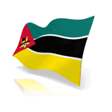 An animated flag for the county of Mozambique.