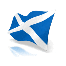 An animated flag for the country of Scotland.