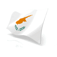 An animated flag of Cyprus.