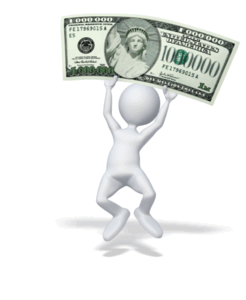 Animated gif sample: Happy Money Million Dollars