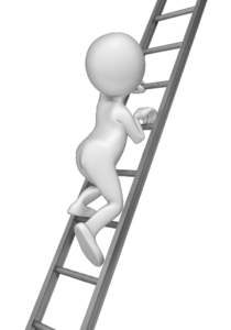 Animated gif sample: Stick Figure Climbing Ladder