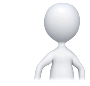 Animated gif sample: Stick figure Pay Attention