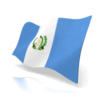 The national flag of Guatemala animated at a perspective angle.