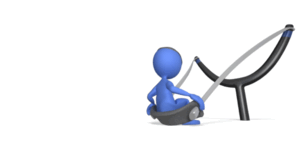 Animated gif sample: Stick Figure Ready To Launch