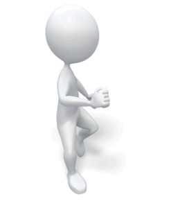 Animated gif sample: Stick Figure Round House Kick