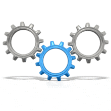Gear Stack Rotating | 3D Animated Clipart for PowerPoint -  