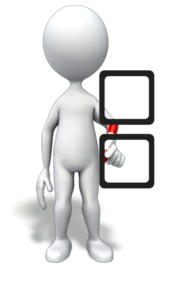 Animated gif sample: Stick Figure Drawing Two Check Marks